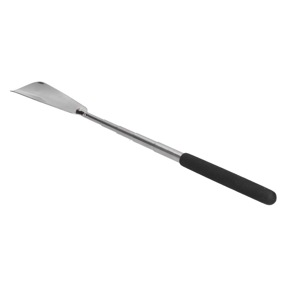 Durable Stainless Steel Shoe Horn Black 17.1x1.1cm Shoe Lifter Shoe Wearing Aid Elderly People Shoe Putting on