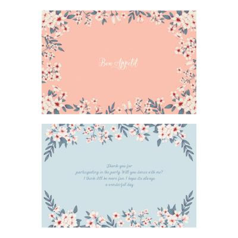 Happy Days Placemat - Elegant Flower Peach