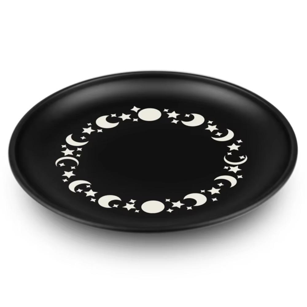 5.5 Inch Divination Tray Round Crystal Stone Storage Tray Decorative Jewelry Dish  Food