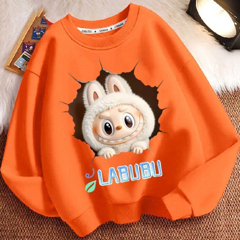 Children's Fashion Sweatshirts for Spring and Autumn, Long-sleeved Loose Sweatshirts for Boys and Girls