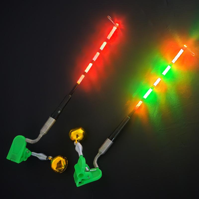 1 Stück Nachtangeln Angelrute Leuchtstab Abnehmbarer Bissanzeiger Angeln Leuchtstab Pose Zubehör Elektronische Rutenlampe