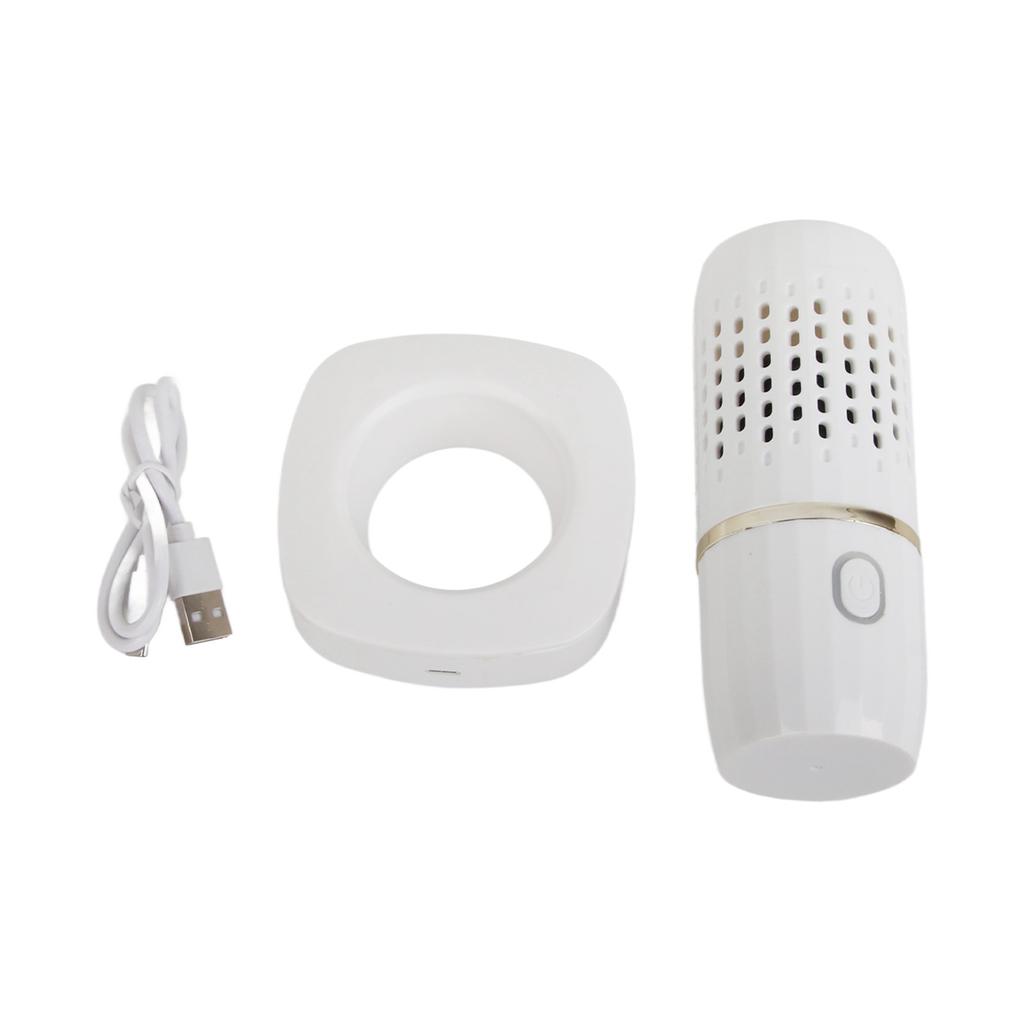 Vegetable Washing Machine Multifunction Wireless USB Charging Auto Capsule Fruit Purifier for Kitchen White