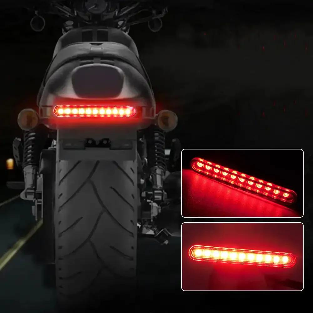 11 LED Motorcycle Rear Brake LED Tail Stop Light Lamp for Dirt bike Motorbike License Plate Light Decorative Lamp Universal 12V