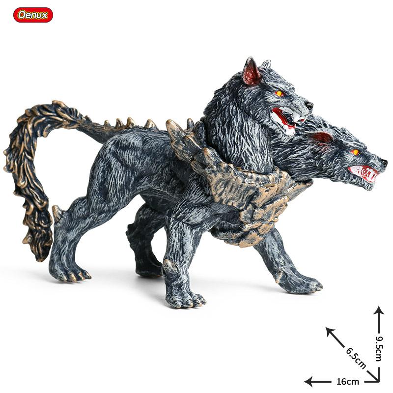 Oenux Original Savage Dinosaurs Myth Dragon Animals Model Fire Bull Octopus Monster Crab Action Figures Kids Collection Toy Gift