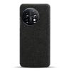 Pentru OnePlus 11 5G Husă de telefon subțire anti-alunecare Culoare solidă PC dur+Pânză Husă de telefon rezistentă la șocuri