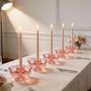 Elegant Plum Blossom Glass Candle Holder for Romantic Dinners and Proposals