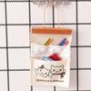 1/12 Dollhouse Cute Mini Wall Storage Bag Hanging Pockets Dollhouse Home Scene Decoration Accessories Micro Scene Po Pros