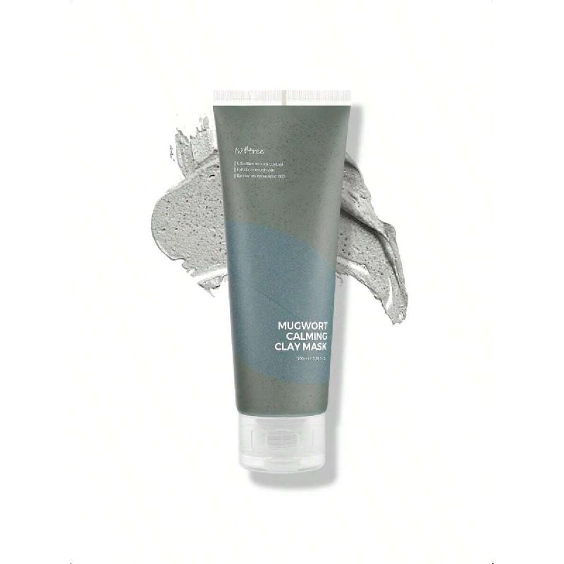 Isntree Mugwort Calming Clay Mask 100ml | Sebum Control | Pore Tightening | Exfoliates Rough Skin | Blackhead Care | Wash-Off Mask | Korean Skincare