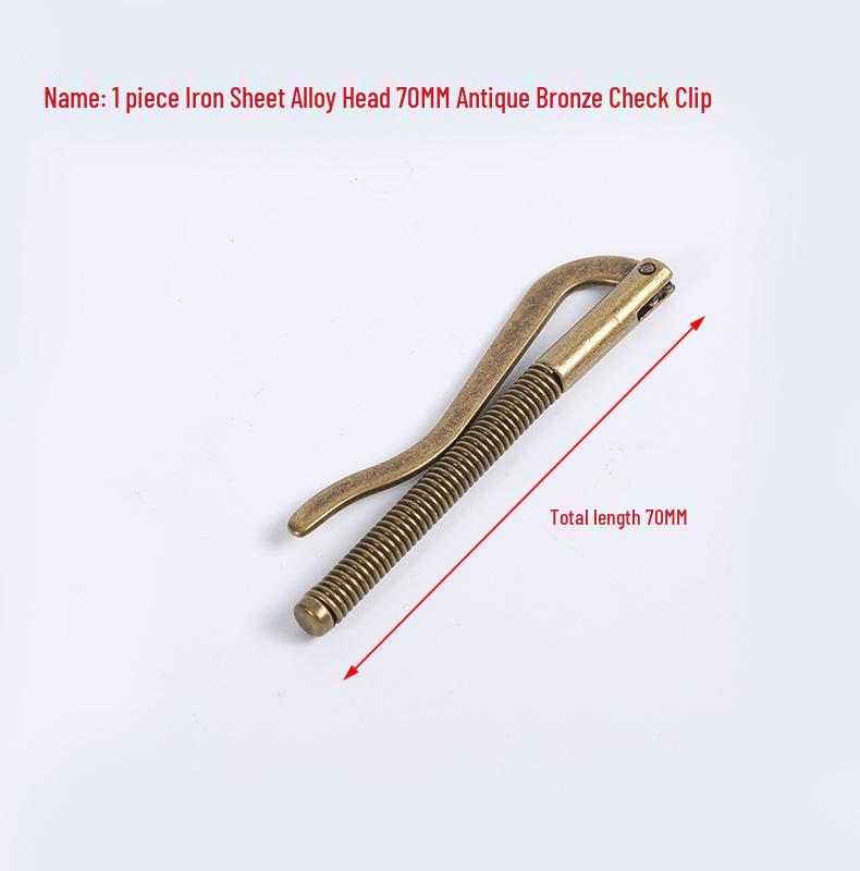 

70mm Metal Spring Wallet Clip for US Dollar Storage and Bill Organization