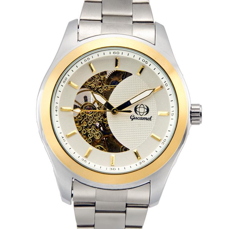 

GUCAMEL модные механические часы полые механические часы мужские светящиеся часы мужские часы