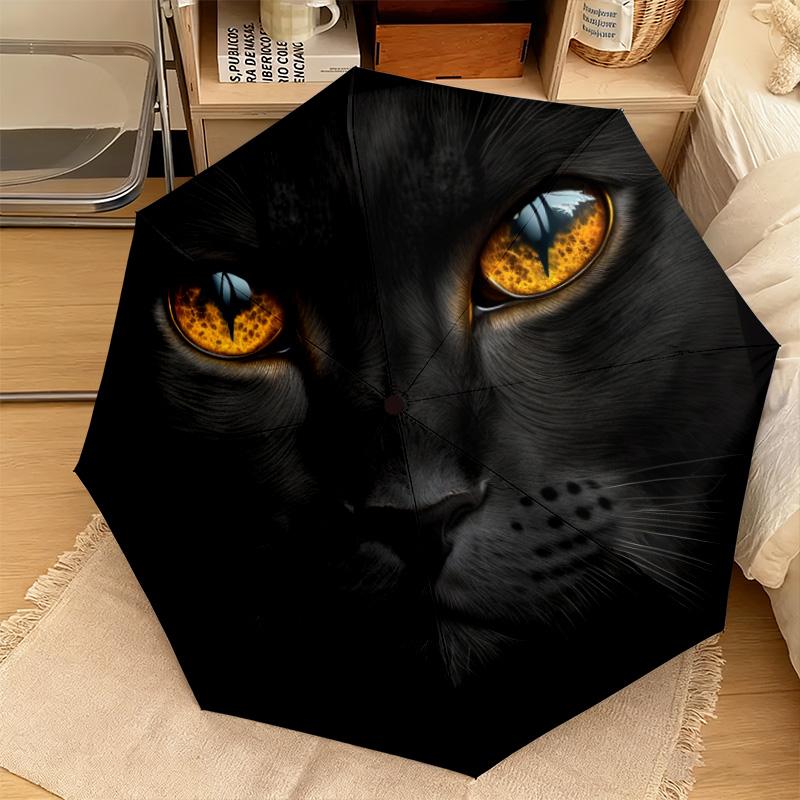 1PC Cats Automatic Umbrella - Suitable Travel Outdoor Portable Umbrella Birthday Gift Daily Essentials