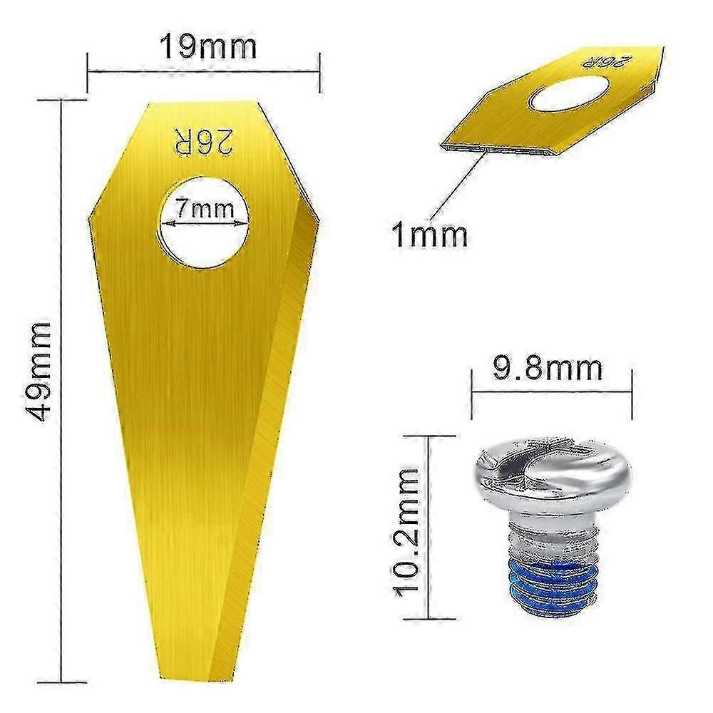 Replacement Blade Robot Lawnmower Accessories Robot Replacement Blade (18pcs) - RIpj