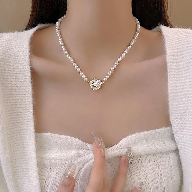 Meier French court style vintage pearl necklace - retro european & american elegant pendant necklace