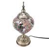 Mosaic Glass Table Lampshade Vintage Bronze Metal Base Handmade Colorful Marrakech Turkish Lampshade