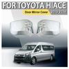 ABS Plastic Chrome Door Mirror Covers Trim Car Accessories Car Stickers For Toyota Hiace Commuter     2024