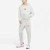 Nike Embroidered Logo Hoodie Men Tops Heather-Gray DM5463-050