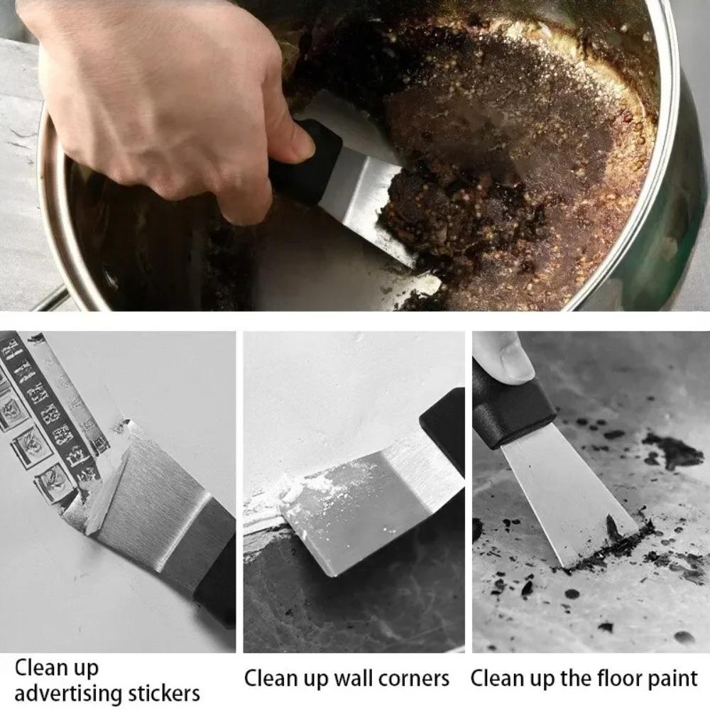 Red Curved Garden Shovel Stainless Steel Multifunctional Ergonomic Handle Durable Scraper