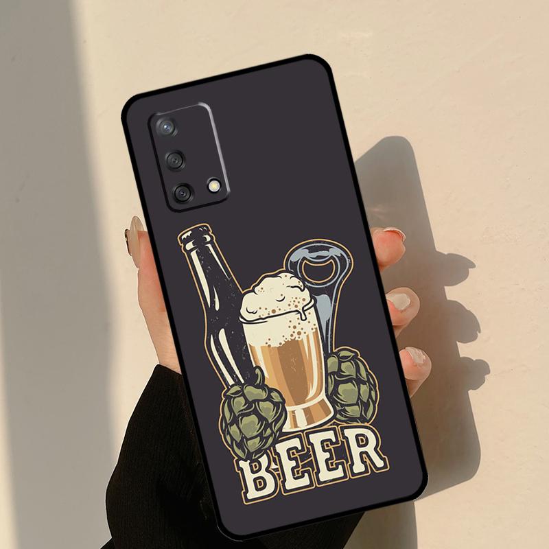 Zeit Trinken Kaltes Bier Hülle Für Oppo A18 A38 A58 A78 A98 A74 A94 A54 A15 A17 A57 A6 A5 Pro A16 A76 A96 A40 A60 A80