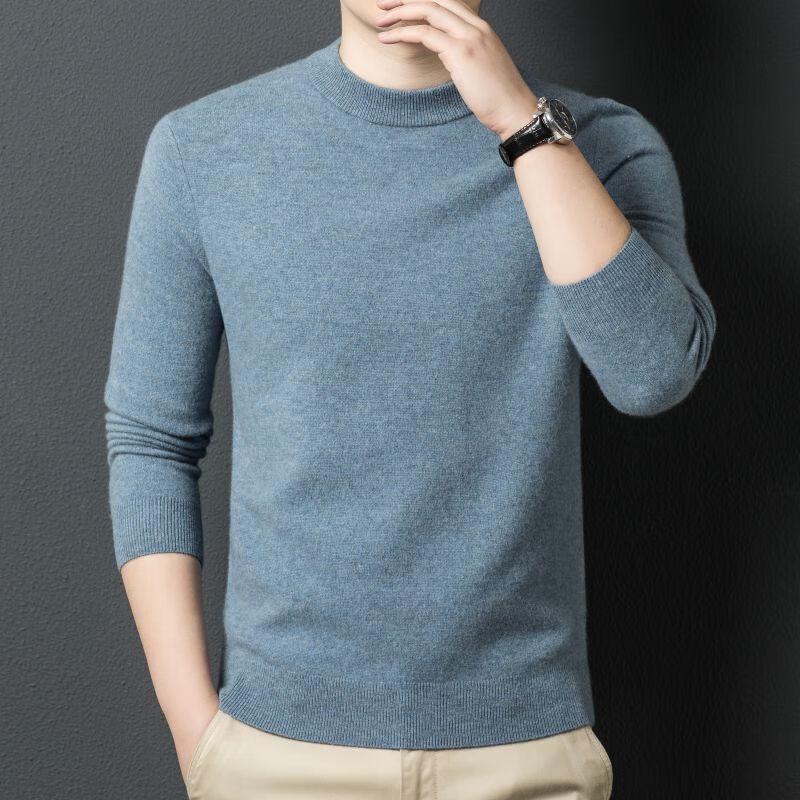 Fengxun Men's Mock Neck Knit Sweater FXT5389