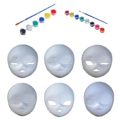 Unpainted Masquerades Mask Blank Paintable Mask for Kid Adult Halloween Costume