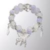 Fashion Design Star Chain Tassel Bracelet for Women Fantasy Blue Crystal Beads Elastic Rope Bracelet Best Friend Jewelry Gifts