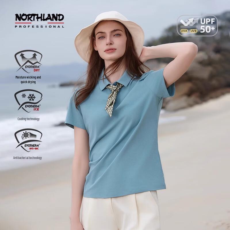 

Northland Женская футболка с коротким рукавом и воротником-шалью 160/84A