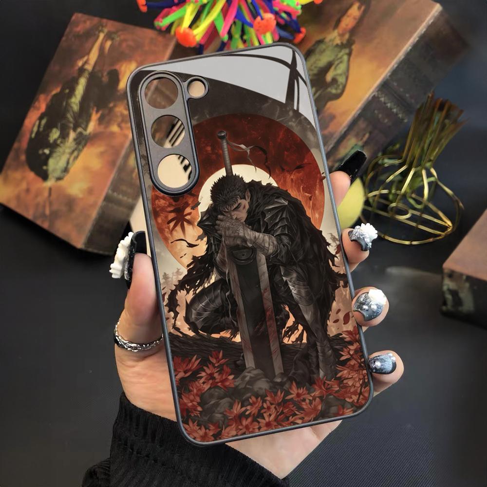 Berserk Comics Cool Phone Case For Samsung Galaxy S25 S24 S23 S22 S20 S21 Note20 Ultra Plus Fe Colored Silver Cover