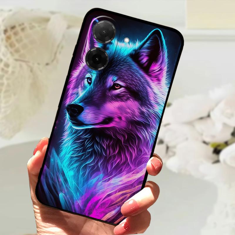 Phone Cases For Poco C71 4G Bumper Soft TPU Back Cover Case For Xiaomi Redmi A5 4G Cartoon Animal Shockproof Silicone Funda Capa