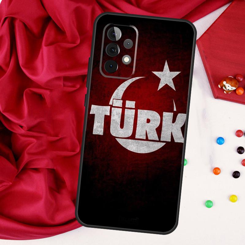 Turkey Flag For Samsung Galaxy A26 A05 A06 A16 A54 A34 A14 A22 A32 A52 A55 A35 A15 A53 A13 A56 A36 Case