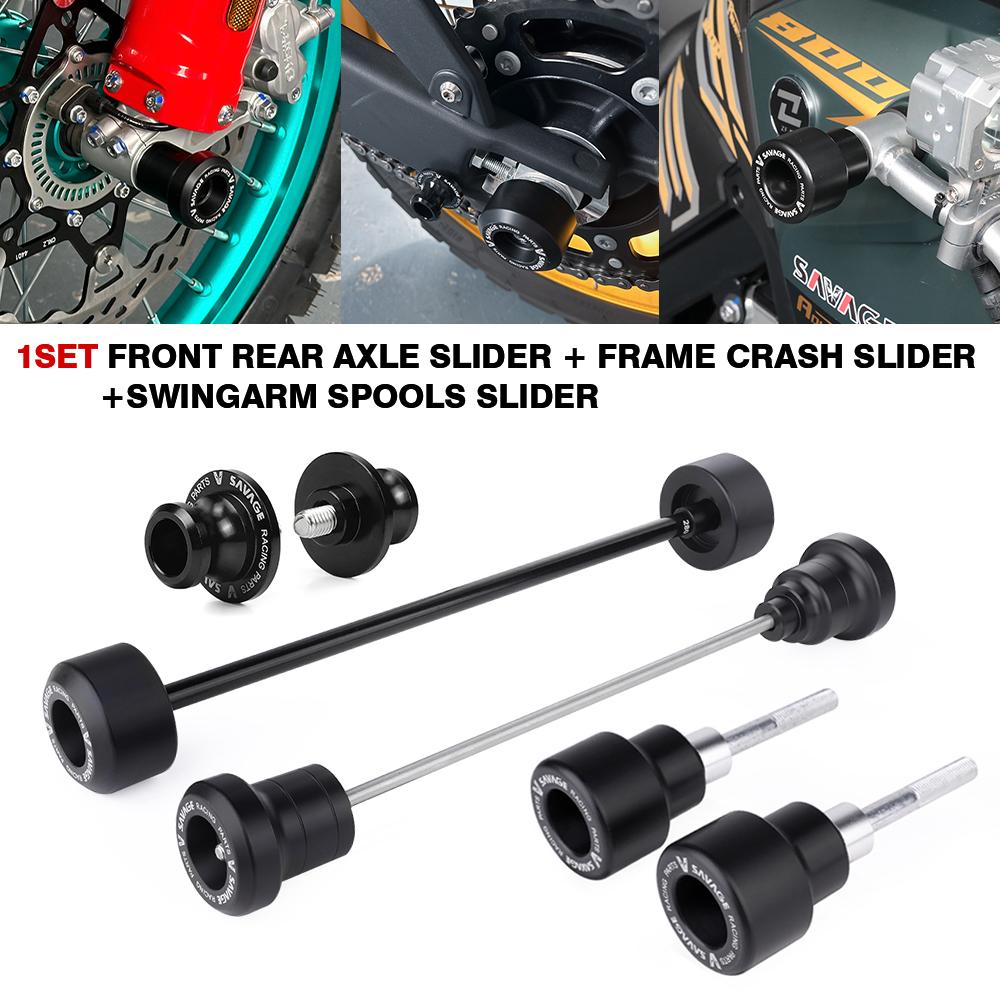 For KOVE 800 X Frame Fairing Guard Crash Slider Rear Front Wheel Axle Protector 800X Pro Rally Super Adventure Fit Colove KY800X