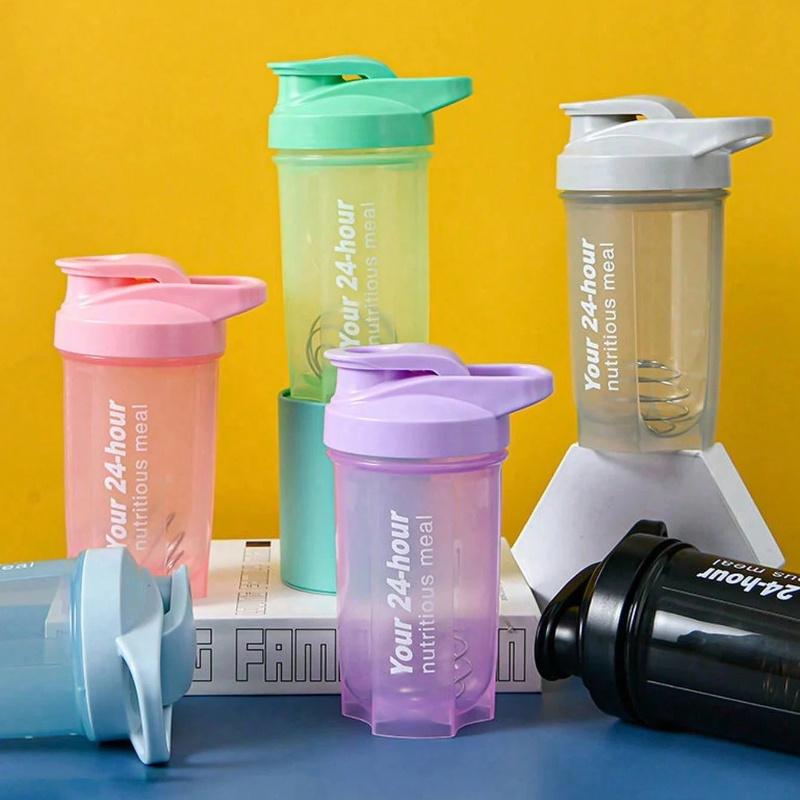 1pc, Plastic Sports Fitness Shaker Cup, Portater Bottle, Coffee Cuuitable for Kitchen, Restaurant, Fitness, Camping, Work and School