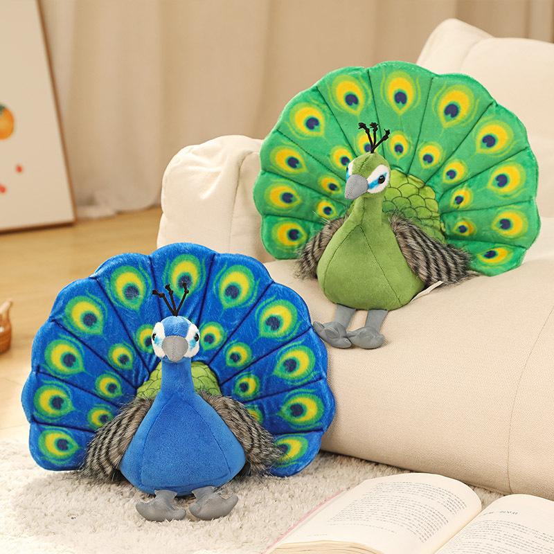 Zoo souvenirs simulation peacock doll doll plush bird toy children's rag doll activity gifts