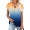 Womens Summer Tops Short Sleeve Shirts V Neck T Shirts Loose Blouses Tees Casual Tunic