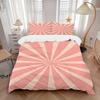 3pcs Sunburst Stripes Bedding Cover Set, Fashion Classic Popular Print Bedding Set, Soft Comfortable, All Season Use, For Bedroom, Guest Roo