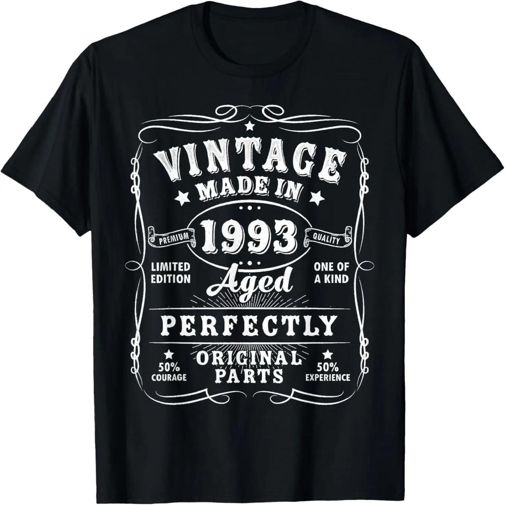 Vintage 30th Birthday Decorations Men Funny 1993 30 Birthday T-Shirt