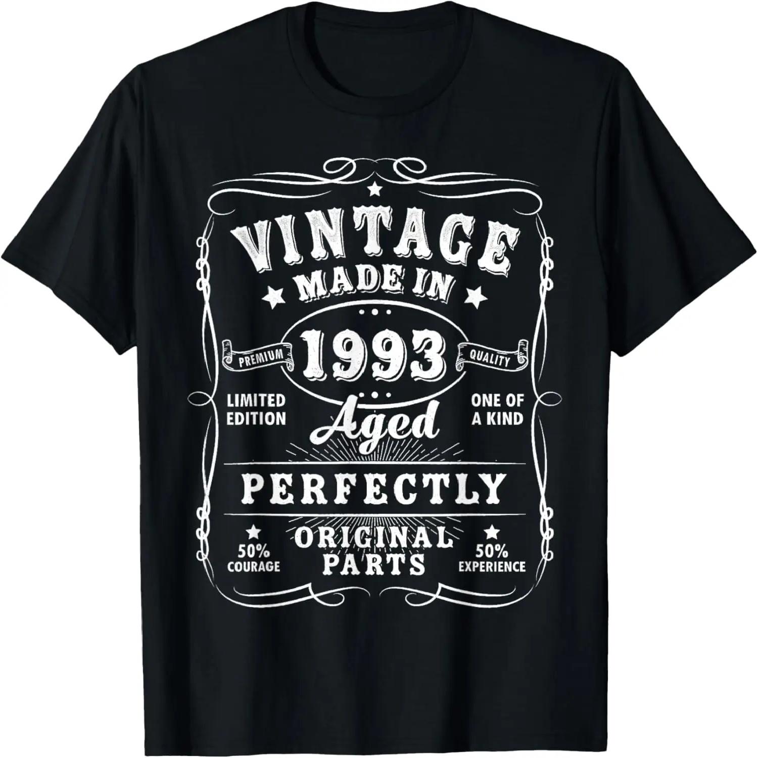 Vintage 30th Birthday Decorations Men Funny 1993 30 Birthday T-Shirt XXXXL