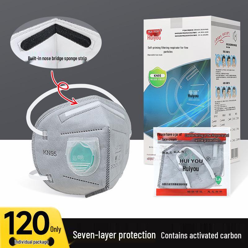 KN95 Dustproof Labor Mask with Breathing Valve - Industrial Protection Against Formaldehyde