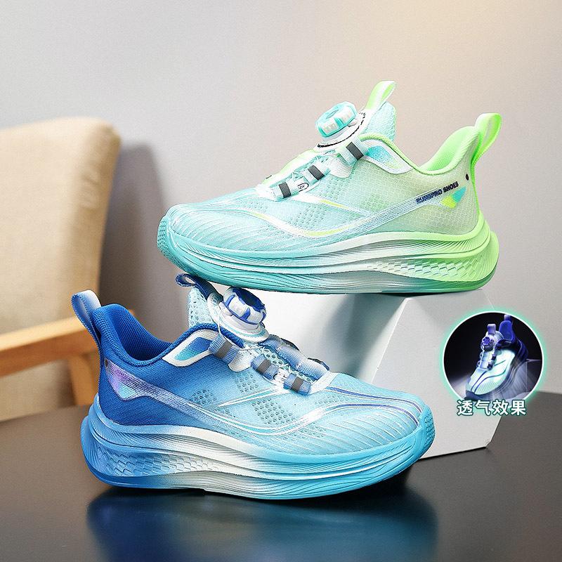 Boys' shoes spring and summer new children's sports shoes medium and older children's single mesh breathable mesh cloth training shoes running trend