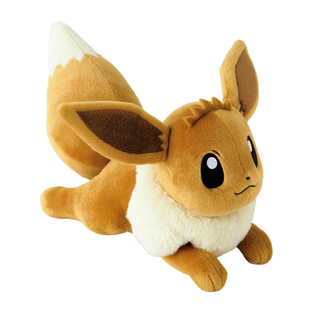 Pokémon Center Original Plush Toy: Life-size Eevee Lying Down