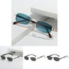 Geometric Metal Square Sunglasses Uv400 For Outdoor Activities And Fashion