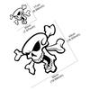Skeleton Pattern Car Sticker Waterproof Self-adhesive Vinyl Decals Car Window Bumper Motorcycle Decoration Accessories Sticker