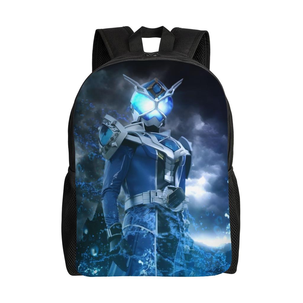 Custom Kamen Riders Backpack Women Men Casual Bookbag for School College Anime Bags
