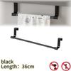 Towel Rack Over Door Stainless Steel Towel Bar Storage Organizer Bathroom Kitchen Cabinet Door Hanging Towel Rack