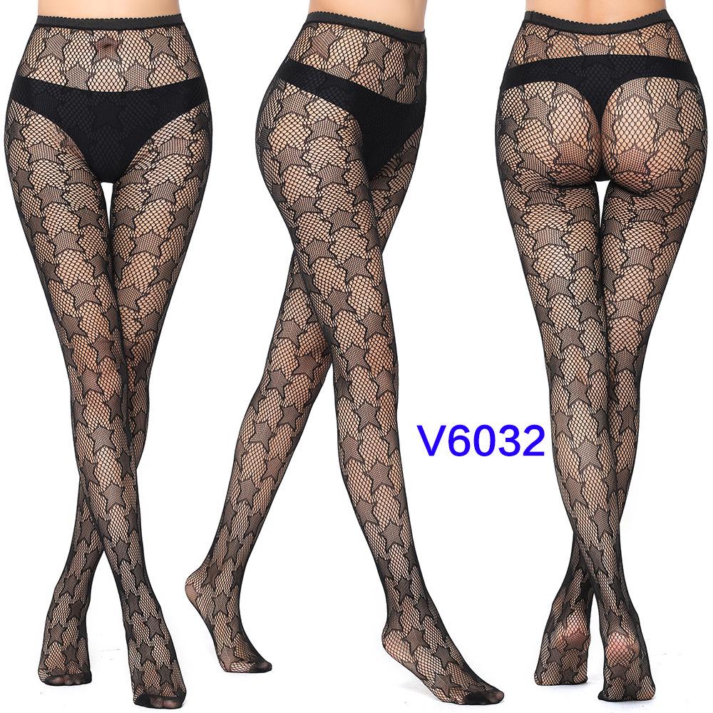 Spicy Y2K Cutout Lace Fishnet Stockings - Spring/Summer
