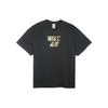 Logo Print Loose Fit Round Neck Short Sleeve T-Shirt Men Tops Black CJ1782-010