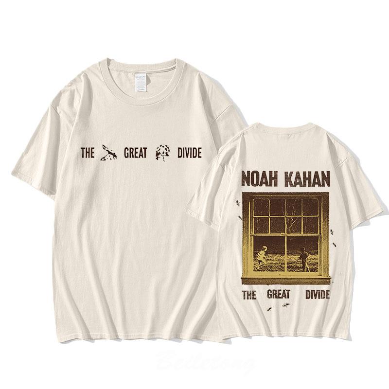 Noah Kahan T-Shirt 100% Cotton Short Sleeve Round Neck Tees Women Men Casual Fashion Tees Graphic Printing Tops Summer