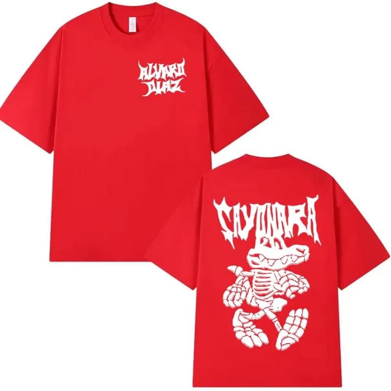 Alvaro Diaz Sayonara's New Album Graphic T-shirt, Hip-hop Gothic Short Sleeved Women's T-shirt, Retro T-shirt, Street Wea