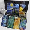 Van Gogh Starry Night Art Oil Painting Phone Case Silicone Soft For 15 Iphone 14 13 12 11 Pro Mini XS MAX 8 7 6 Plus X 2020 XR S