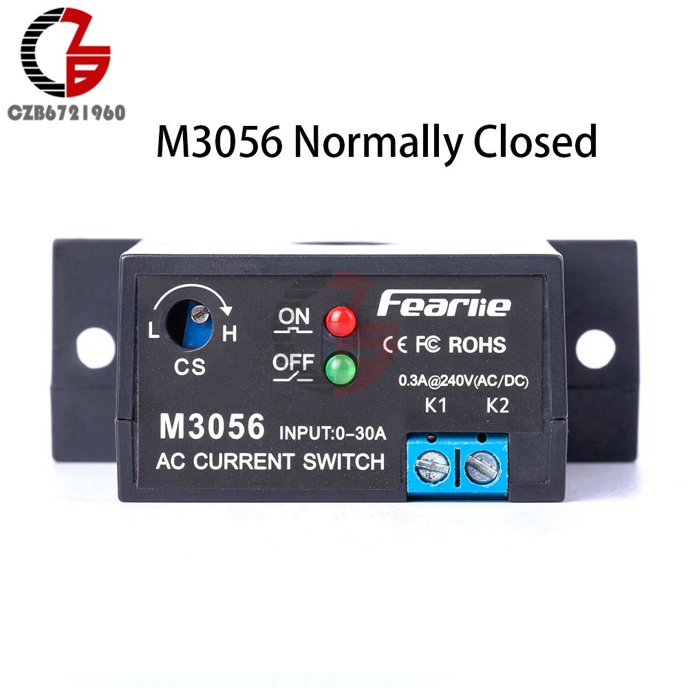 

M3050 M3060 Current Sensing Switch 20-200A AC Detection Alarm Mutual Inductance Control Auto Reset Non-contact Electronic Switch