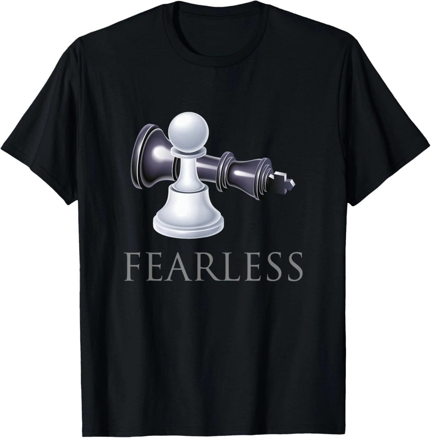 

Funny Chess - Fearless Chess Player Smart Gift T-Shirt XL